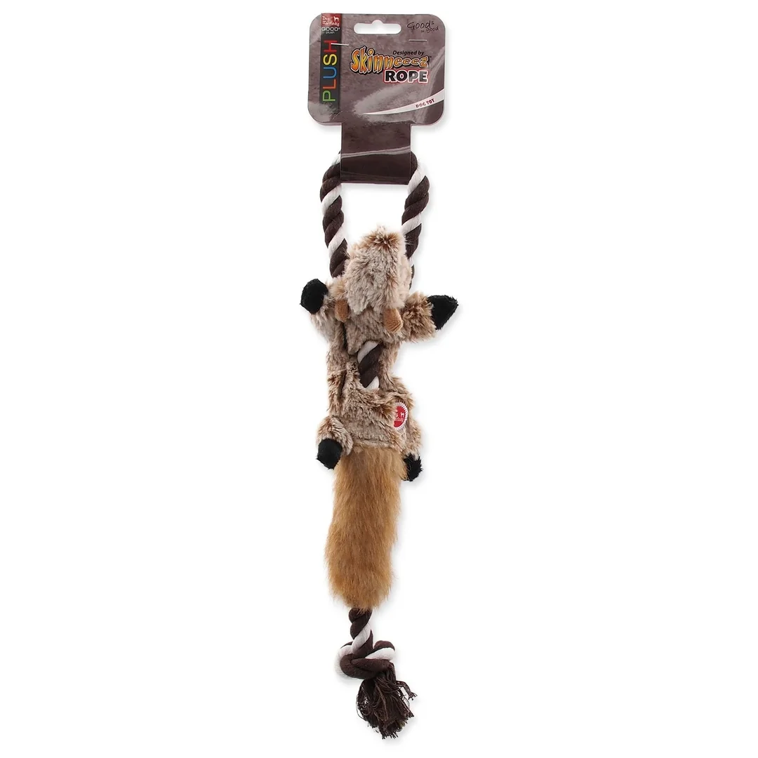 Hračka Dog Fantasy Skinneeez čipmank s povrazom 35cm