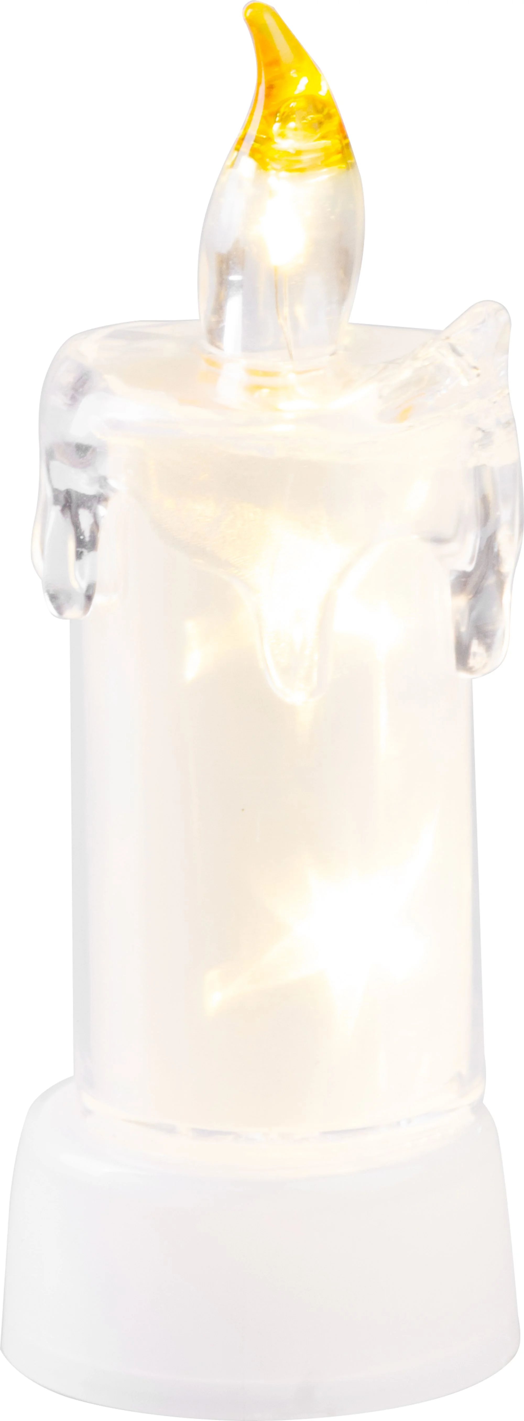 MagicHome vianočná LED sviečka, balenie 12 ks 3 LED teplá biela, interiér, 5x13,5 cm, sellbox