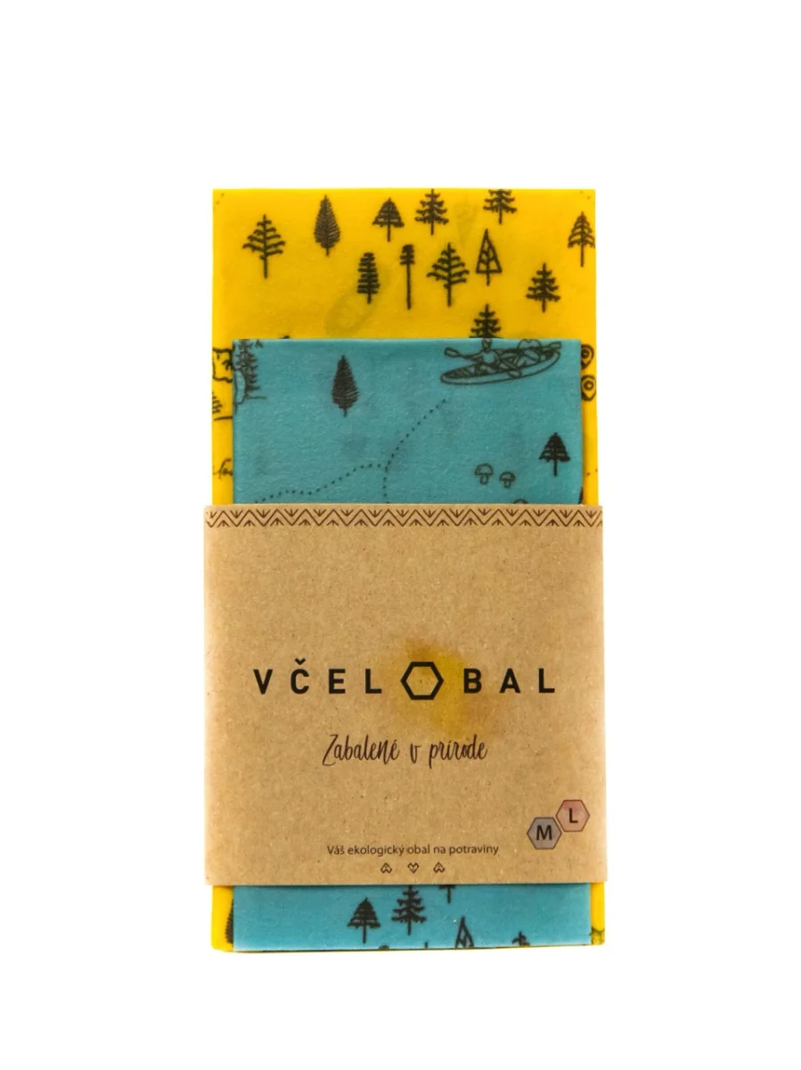 Včelobal M+L 1×1 ks, prírodný obal na potraviny