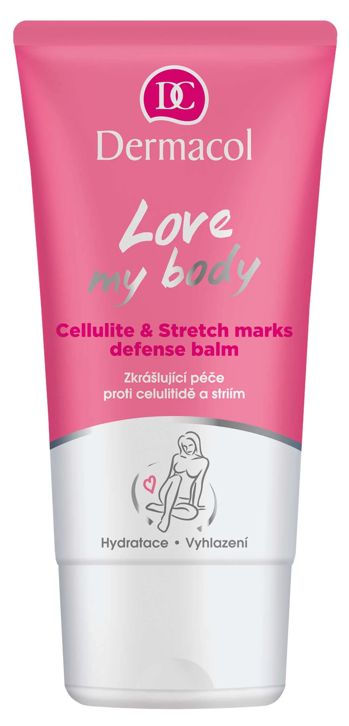 Dermacol Love my body starostilivosť proti celulitíde a striám 1×150 ml, starostilivosť proti celulitíde a striám