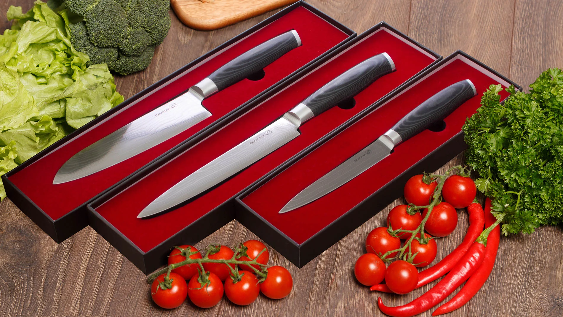 G21 Nôž Gourmet Damascus 17 cm, Santoku Gourmet Damascus 17 cm, Santoku NB-D1091