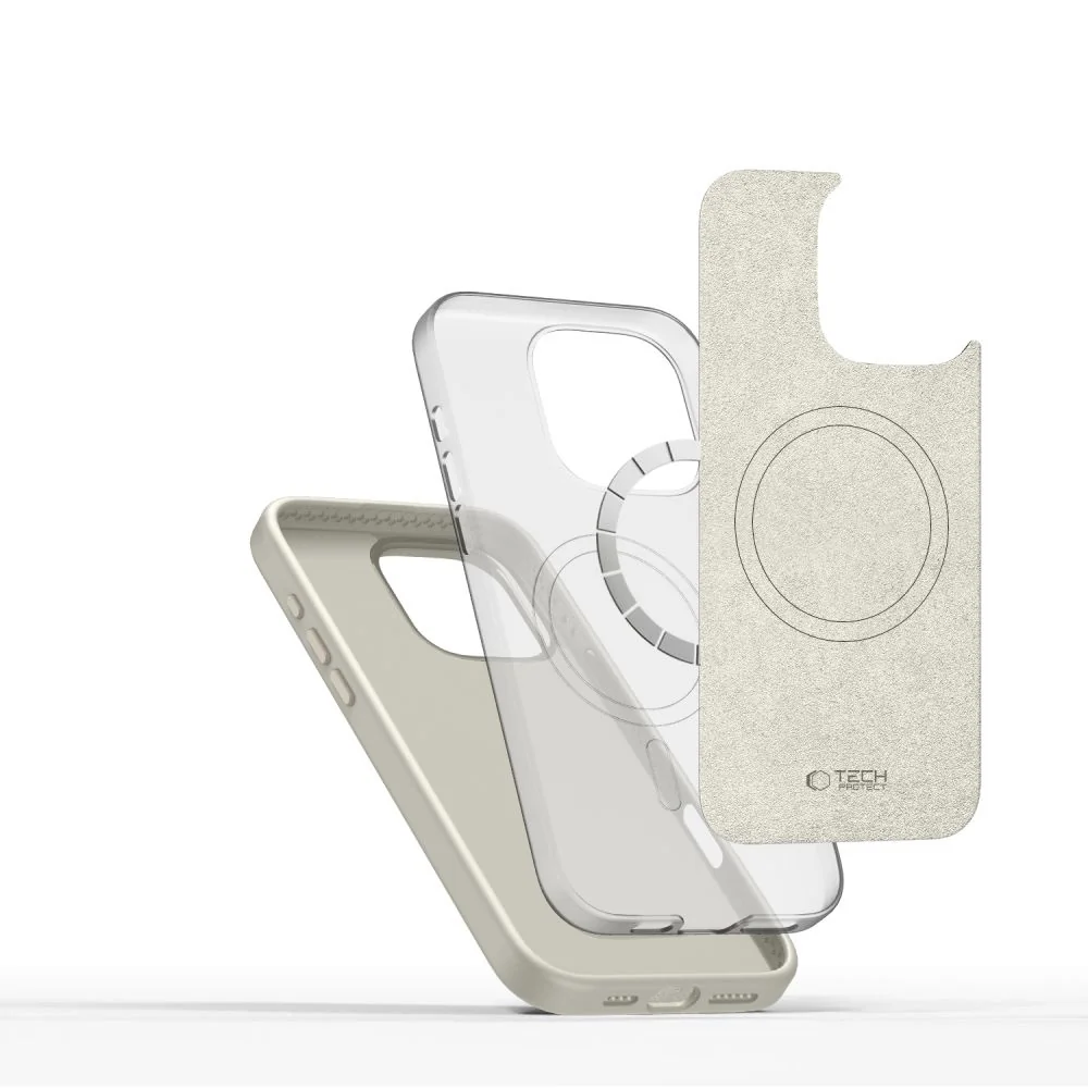 Tech-Protect Silicone Pure MagSafe kryt na iPhone 16 Pro Max, béžový