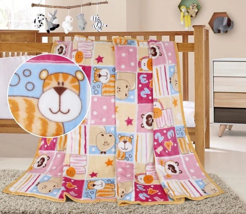 Detská deka ELLA 1003/119 N 100x155cm ružový patchwork 1×1 ks, deka pre deti