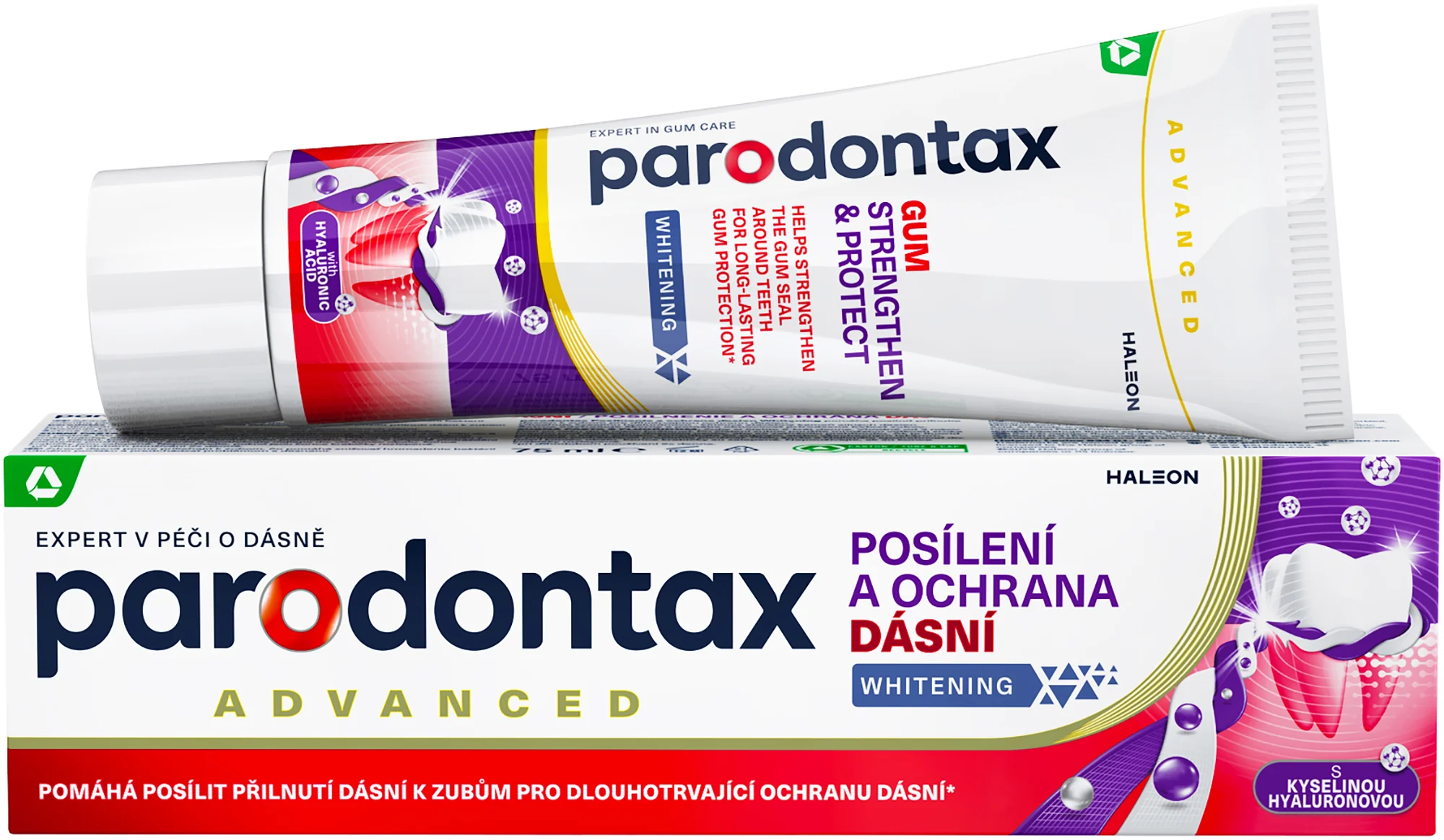 Parodontax Posilnenie a ochrana ďasien Whitening ZP 1×75 ml, ,zubná pasta
