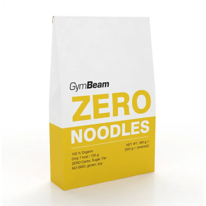 Gymbeam bio zero noodles 385 g – 385 g 1×385 g, nízkokalorické cestoviny