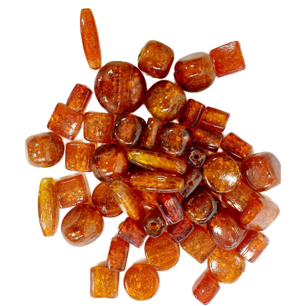 Stafil Korálky sklenené mix 0,5kg ruggine hnedé-Stafil