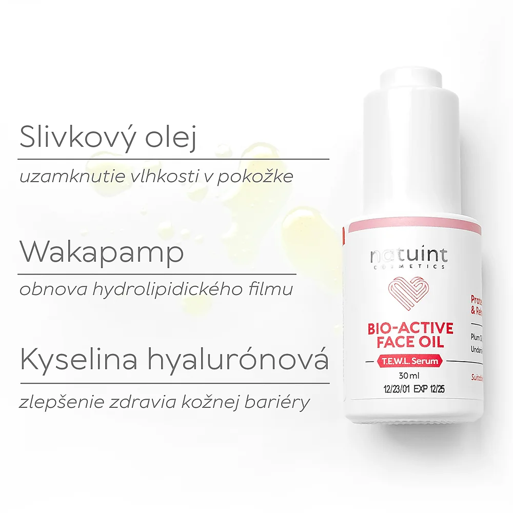 Natuint cosmetics - Bioaktívne olejové sérum Bio-Active Face Oil Serum