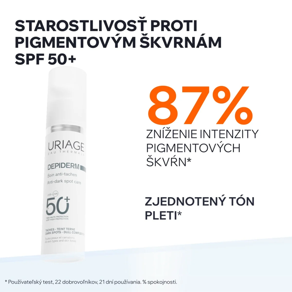 URIAGE DÉPIDERM Anti-Dark Spot Daytime Care SPF50+, 30ml 1×30 ml, krém proti pigmentovým škvrnám SPF50+