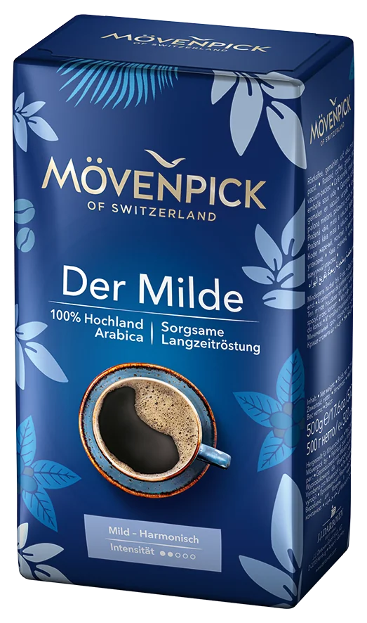 MÖVENPICK DER MILDE - MLETÁ 1x500 g, mletá káva