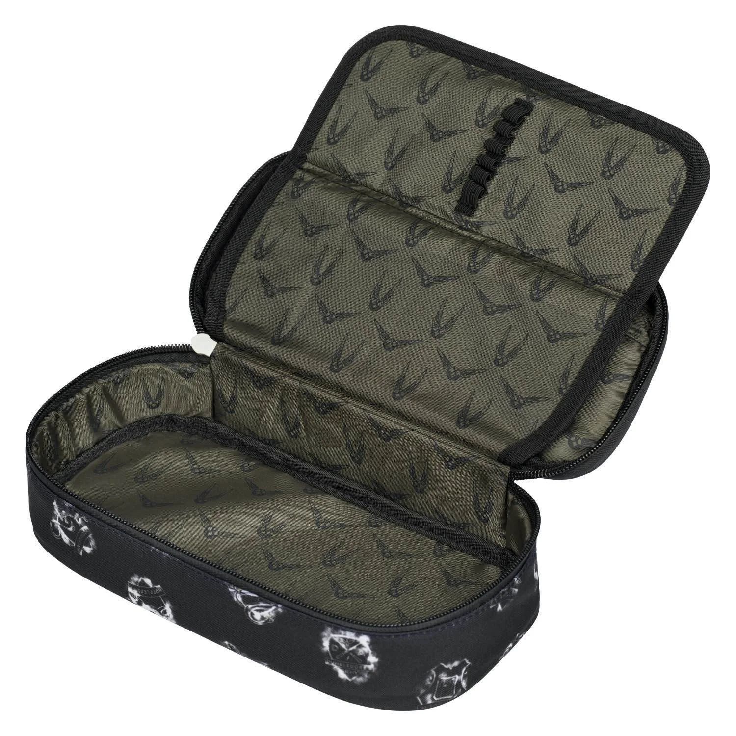 Baagl školský peračník etui Harry Potter Rokfort čierny, s potlačou