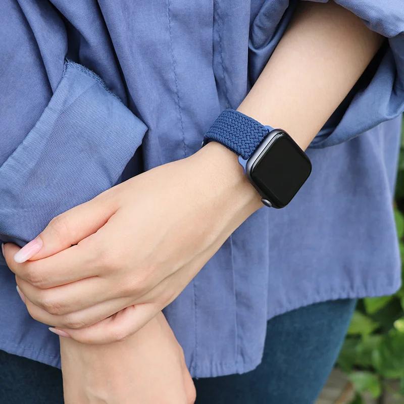 BStrap Elastic Nylon remienok na Apple Watch 42/44/45mm lavander
