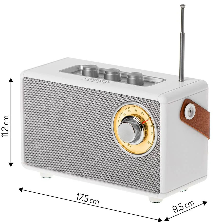 Rádio s Bluetooth Camry CR 1902 biele