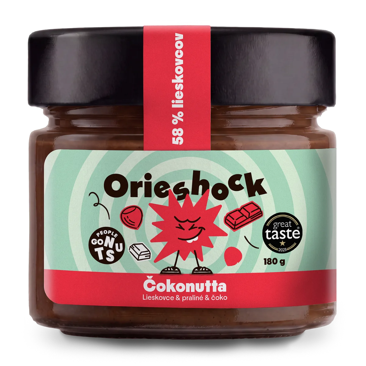 Orieshock Čokonutta - lieskovoorieškový krém s čokoládou 180 g