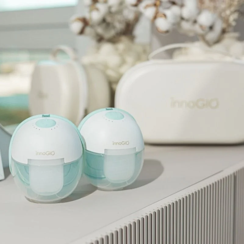 innoGIO přenosná elektrická odsávačka mateřského mléka GIOmum Line Premium Warm Double