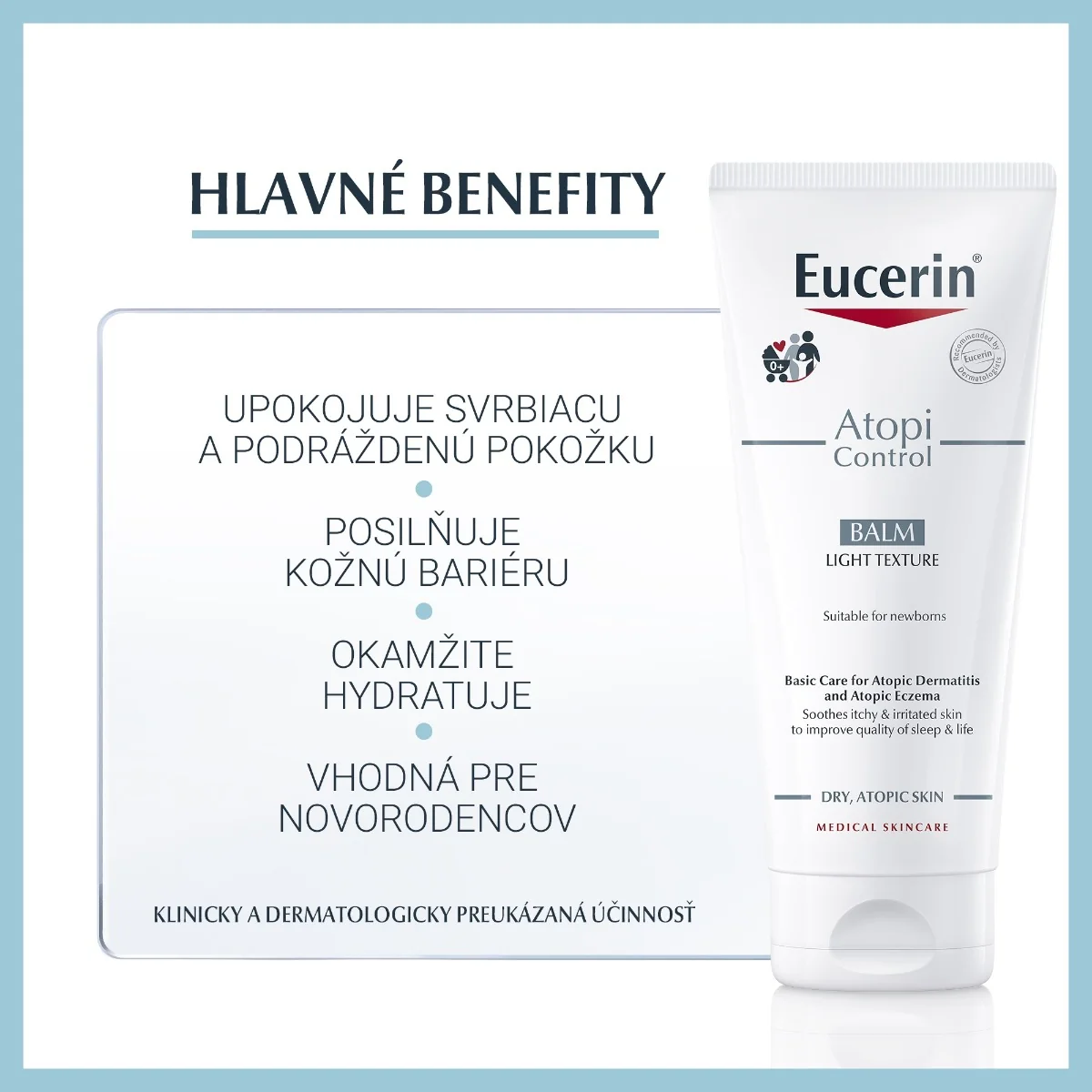 Eucerin AtopiControl Ľahká telová emulzia 1×200 ml, telová emulzia
