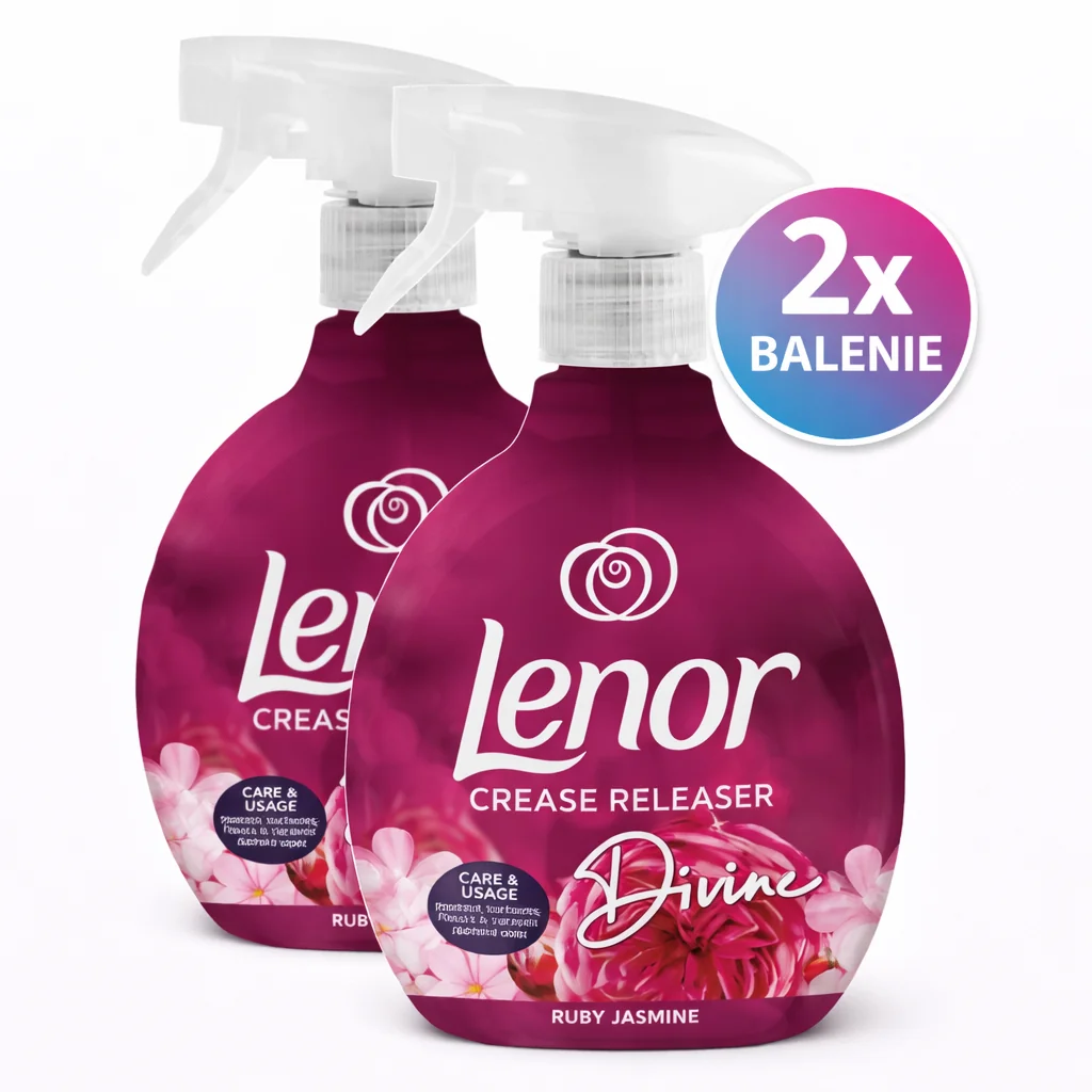 LENOR SET 2x tek.žehlička sprej 500ml Ruby Jasmine 2x Lenor tekutá žehlička