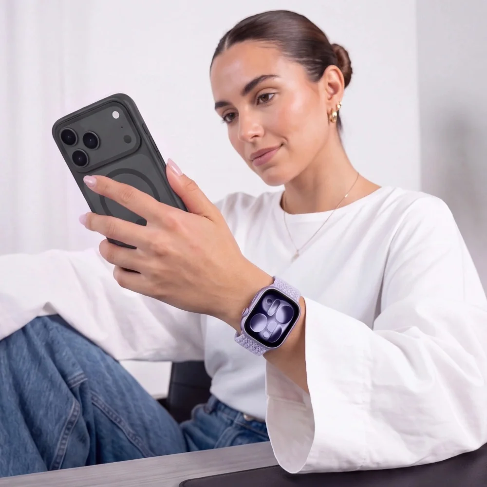 Tech-Protect Nylon Mag remienok na Apple Watch 40/41/42mm, periwinkle