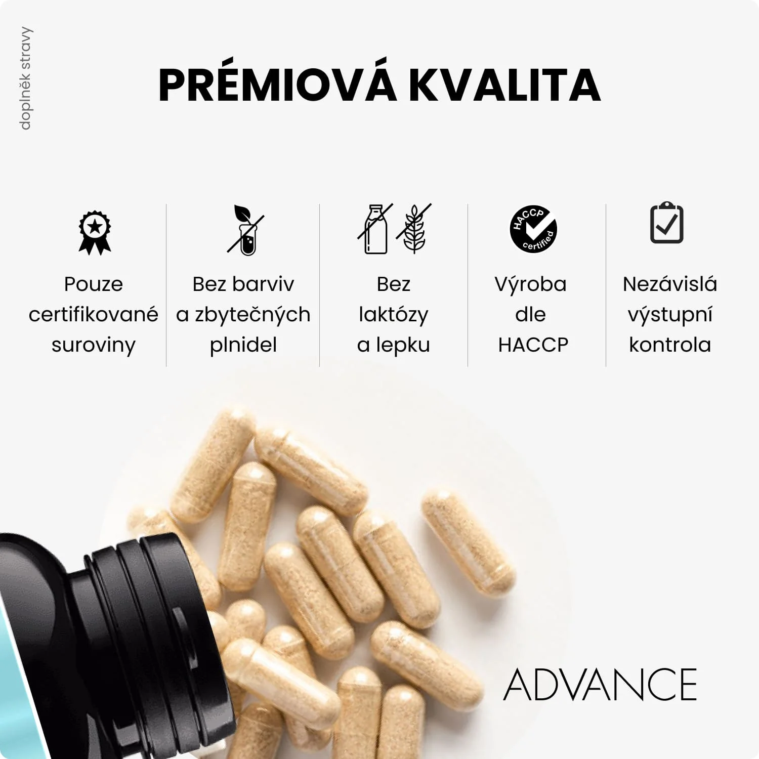 ADVANCE Dermavit 60 kapsúl - pleť 1×60 cps, výživový doplnok
