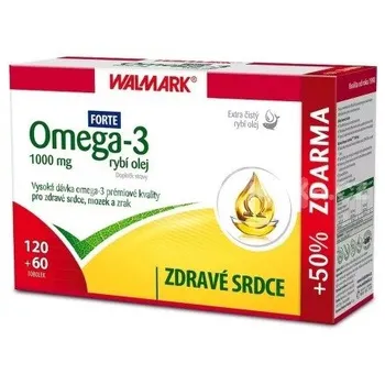 Walmark OMEGA 3 FORTE RYBI OLEJ 120+60CPS 1x180cps, rybí olej