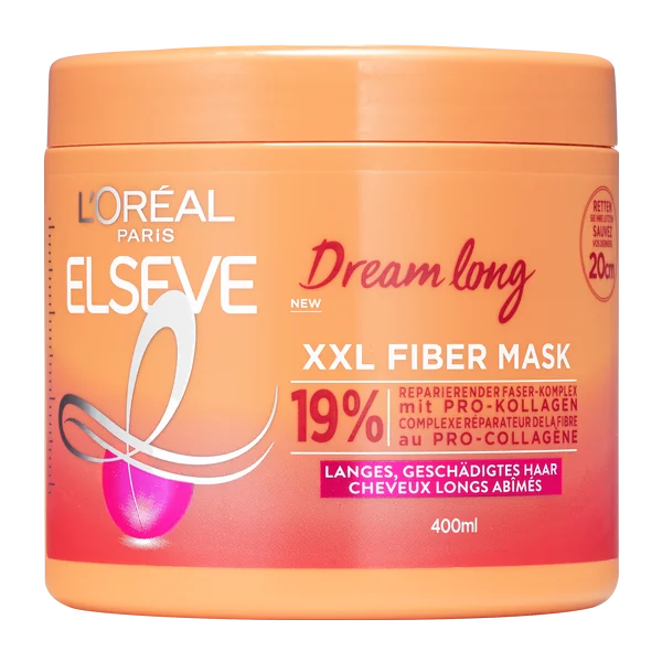 L'Oréal Paris Elseve Dream Long XXL Fiber maska na vlasy 1×400 ml, maska na vlasy