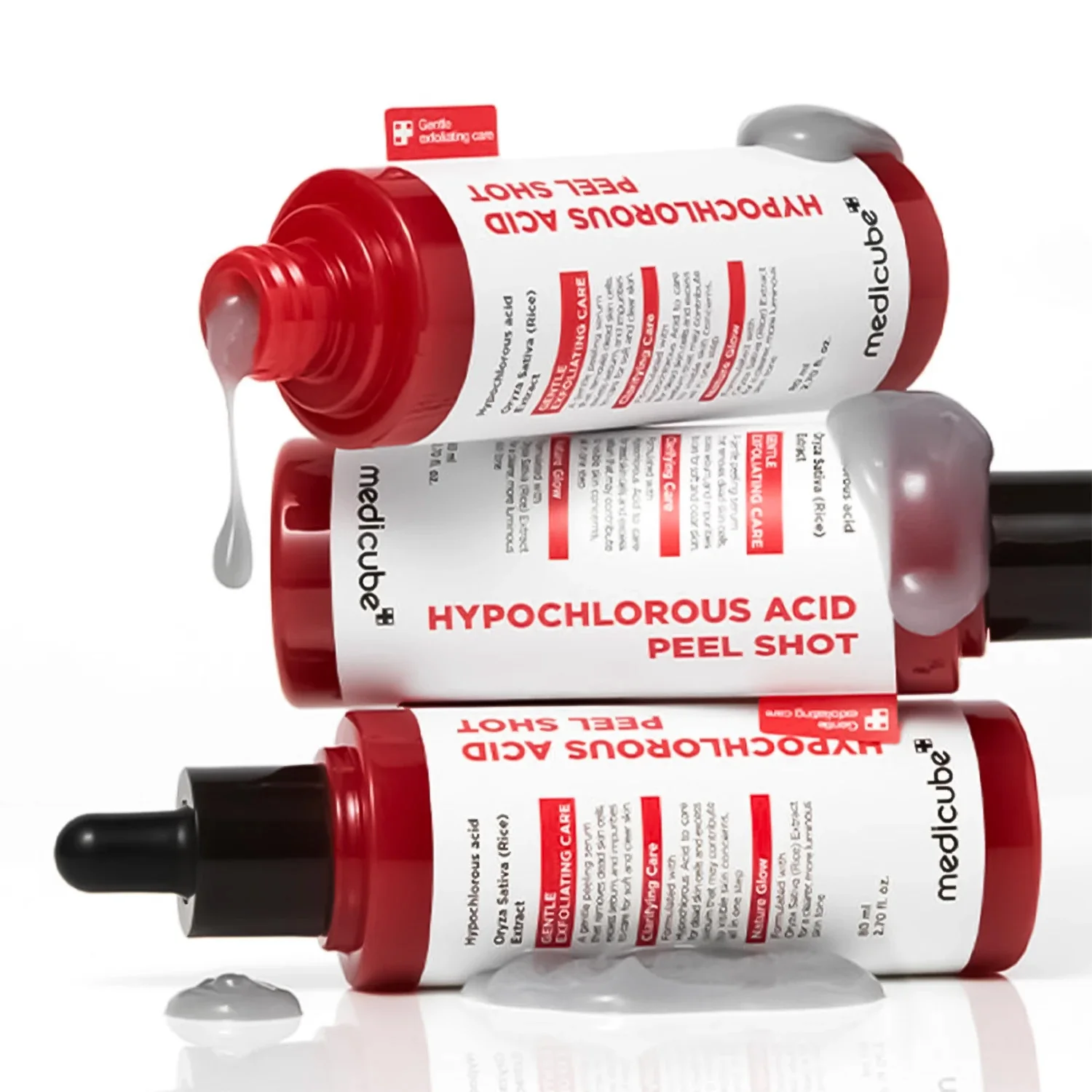Medicube Hypochlorous Acid Rice Body Peel Shot Jemný telový peeling na hrubú pokožku s kyselinou hypochlórovou 280ml