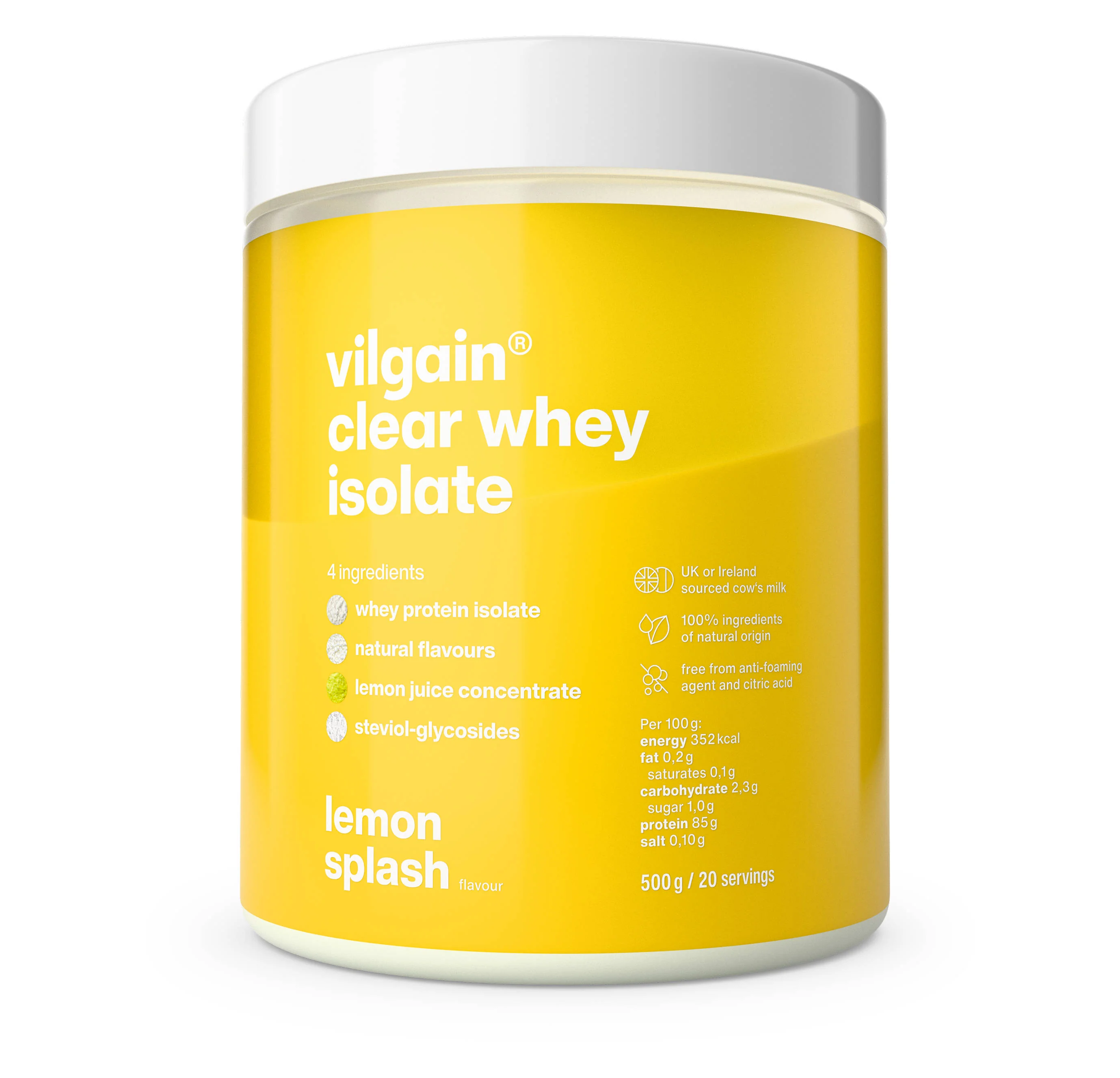 Vilgain Clear Whey Isolate lemon splash 500 g
