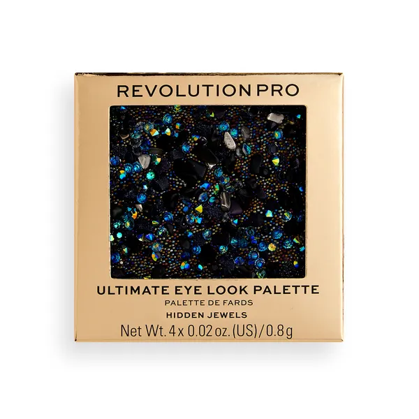 Revolution PRO, Ultimate Eye Look Hidden Jewels, paletka očných tieňov 1×3,2 g, paletka očných tieňov
