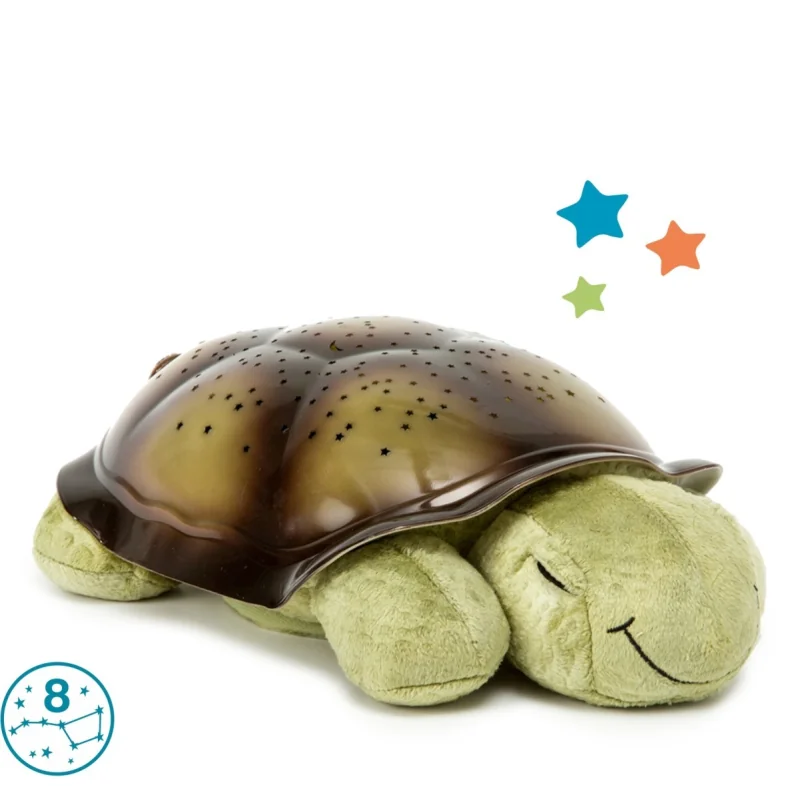 CLOUD B Twilight Turtle projektor hviezd – nočné svetlo, zelená