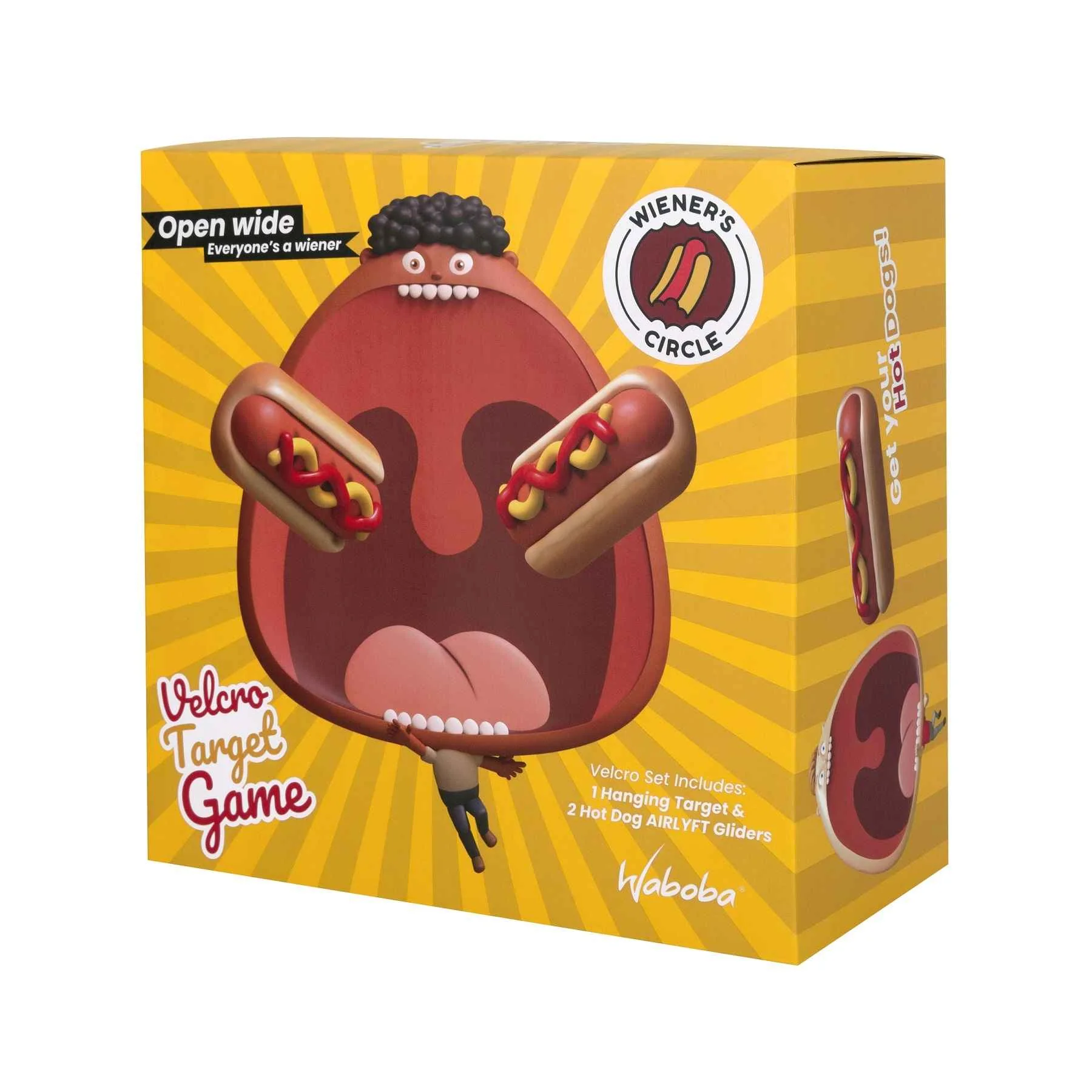 Waboba Klzák hot-dog Wiener´s Circle Game s terčom 1×1 set, sada klzákov s terčom