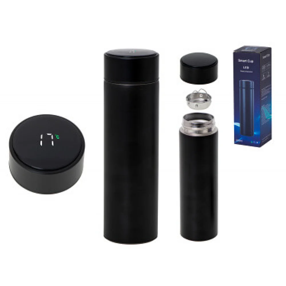 Termoska s teplomerom LED 0,5L SMART CUP-MOVEO