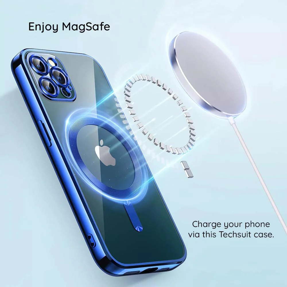 Luxusné Crystal MagSafe puzdro pre Apple iPhone 16 - Červená Transparentný dizajn, MagSafe kompatibilita