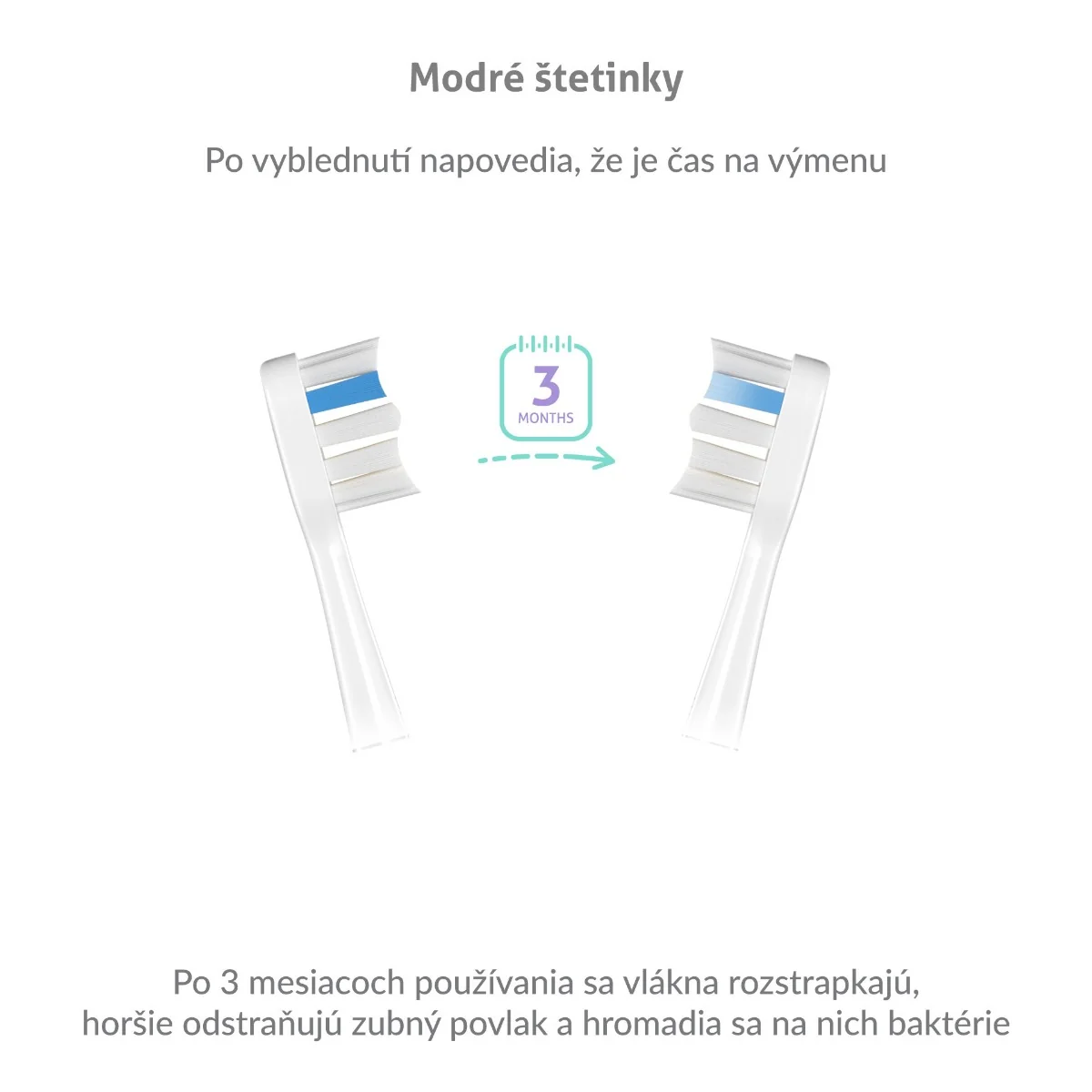 TrueLife SonicBrush UV-series heads Sensitive white 3 pack 1×3 ks, náhradné hlavice