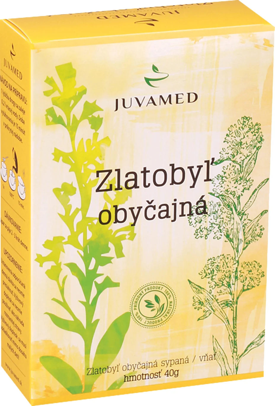 JUVAMED ZLATOBYĽ OBYČAJNÁ - VŇAŤ 1×40 g, sypaný čaj