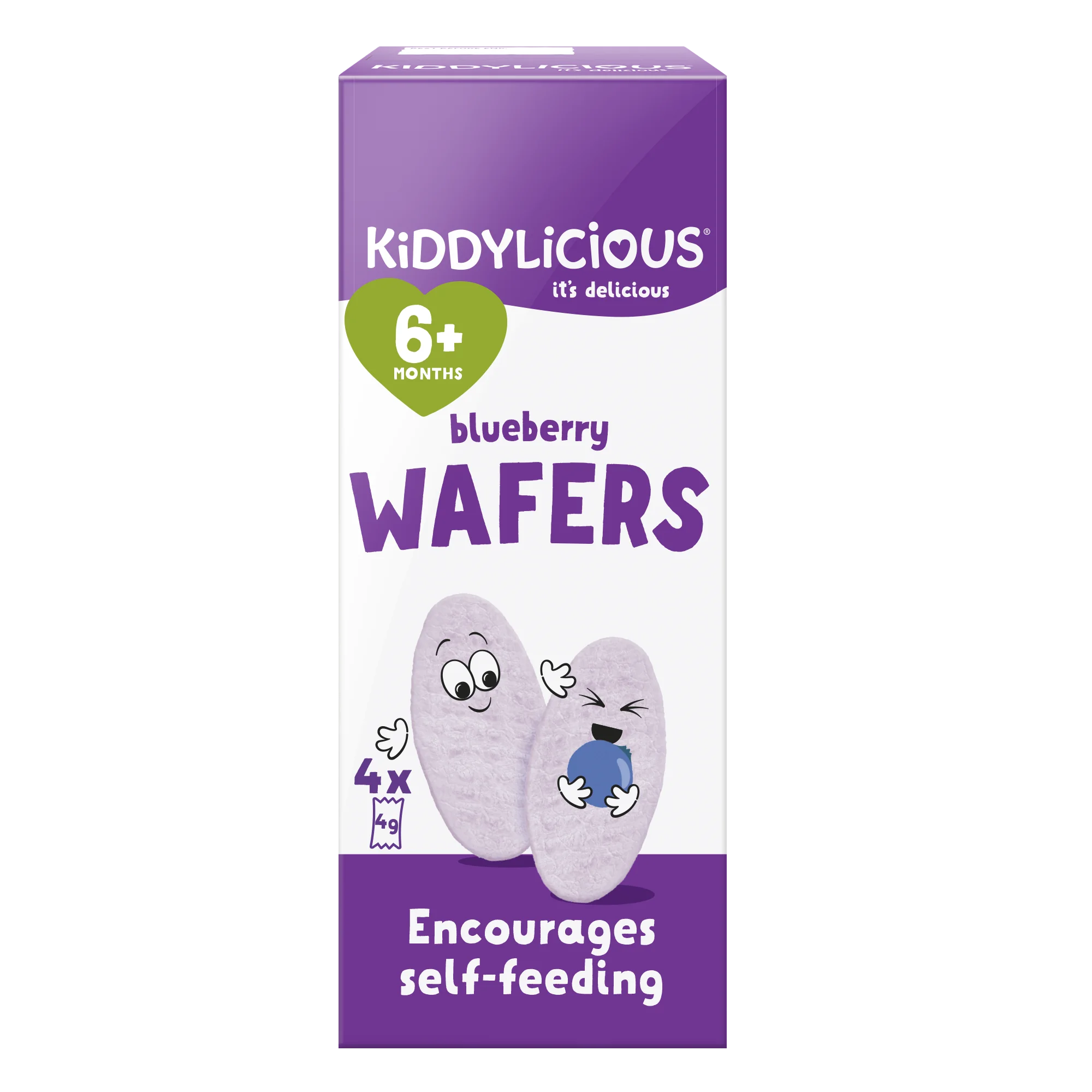 Kiddylicious oblátky čučoriedkové mini 4×4 g