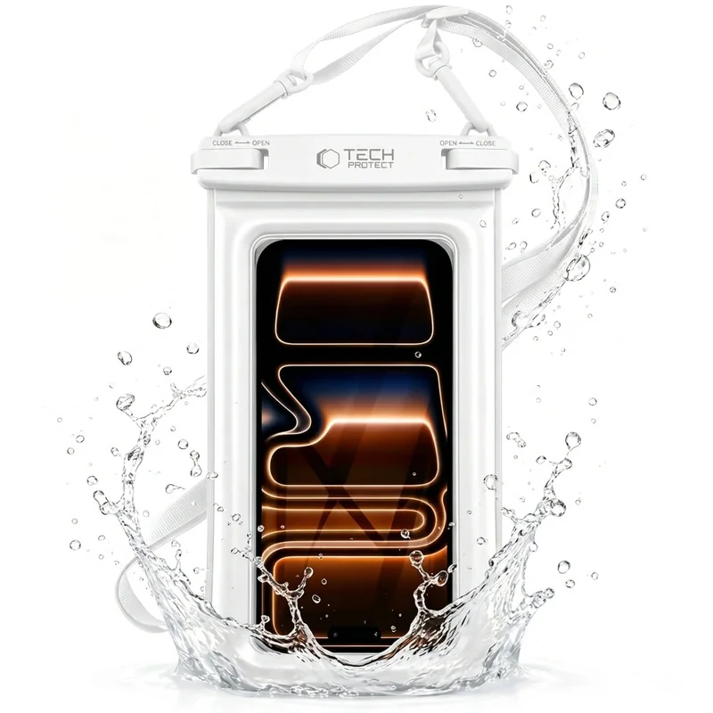 Tech-Protect UWC7 vodotesné puzdro na mobil 6.9'', biele