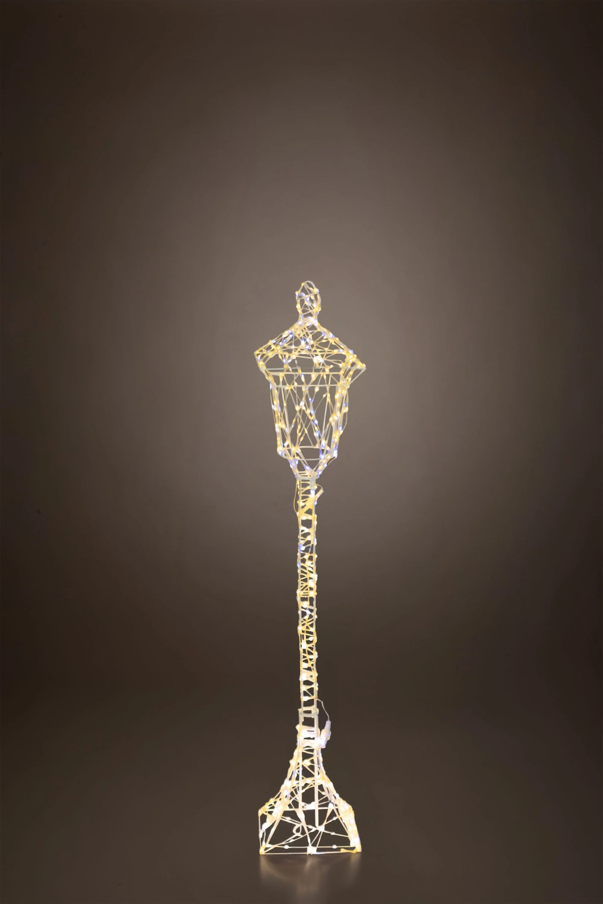 MagicHome vianočná LED pouličná lampa, 1 ks 600 LED teplá/studená biela, IP44, 21x21x118 cm