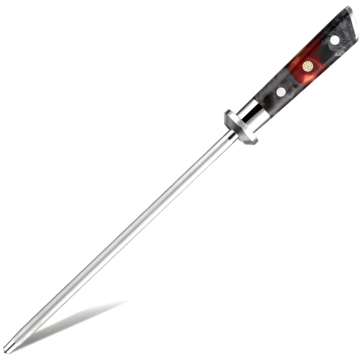 Diamantová Ocieľka na nože 37,5cm, hnedá