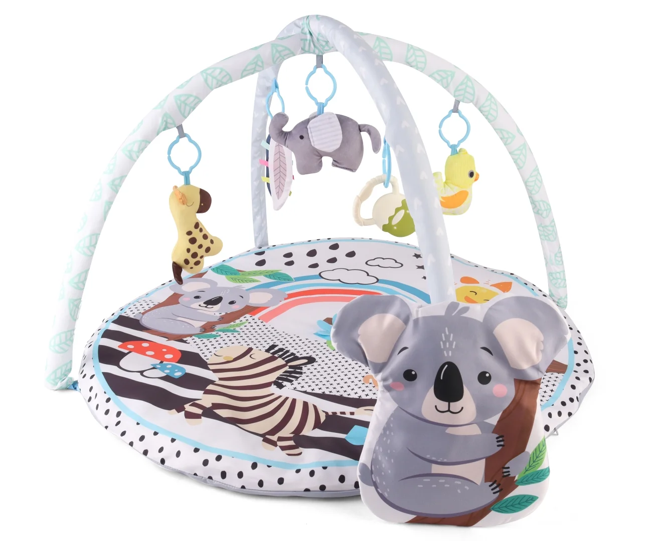 Detská hracia deka TinyMini Koala s hrazdou – edukačná podložka pre bábätko 