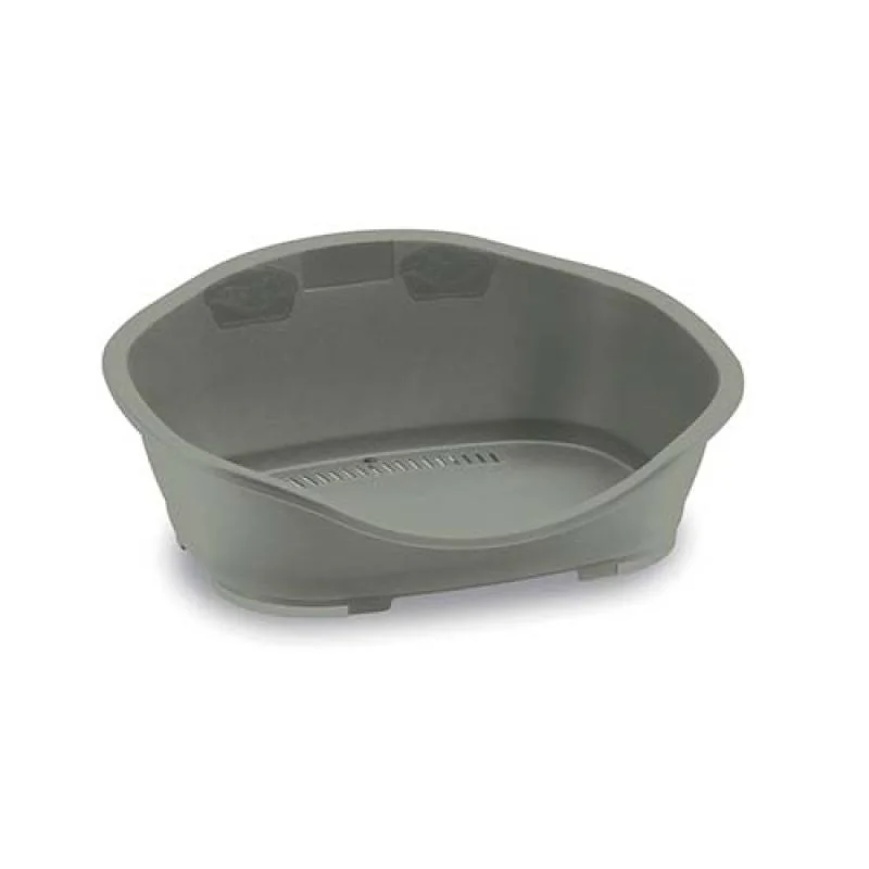 STEFANPLAST GREEN LINE SLEEPER 1 sivá 56,5x42x24,2cm plastové ležadlo pre psov 98% z recyklovaného plastu