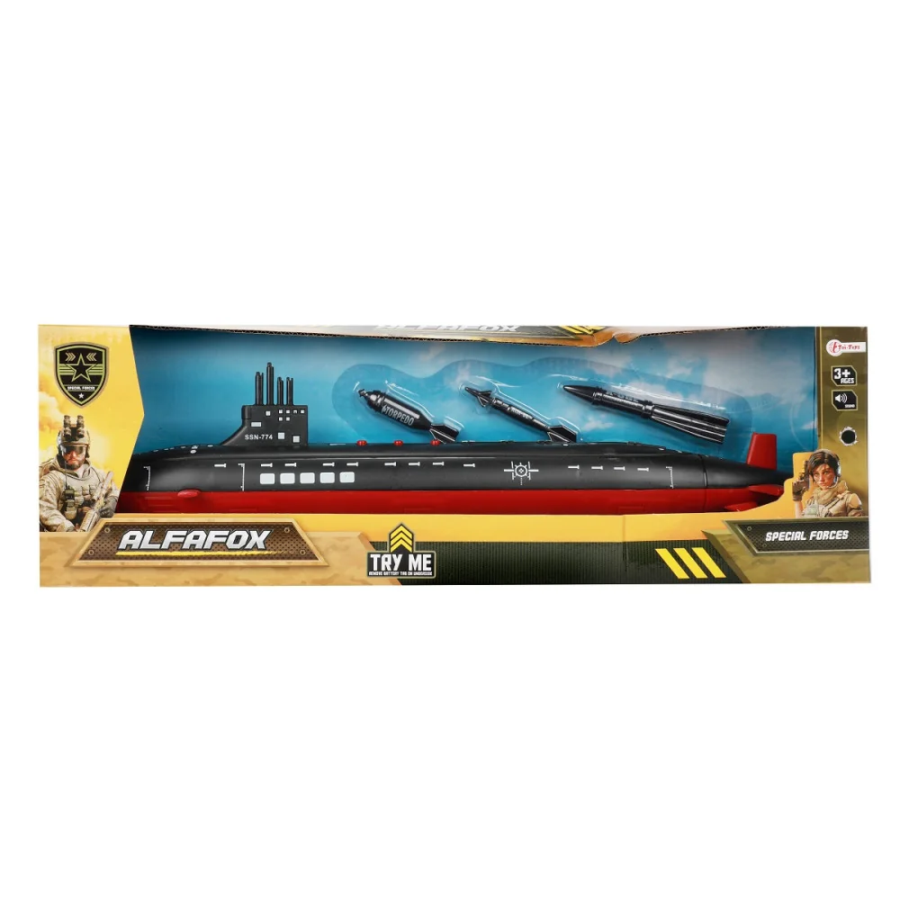 ALFAFOX Ponorka 42,5cm (vojenská) so zvukom-Toi Toys