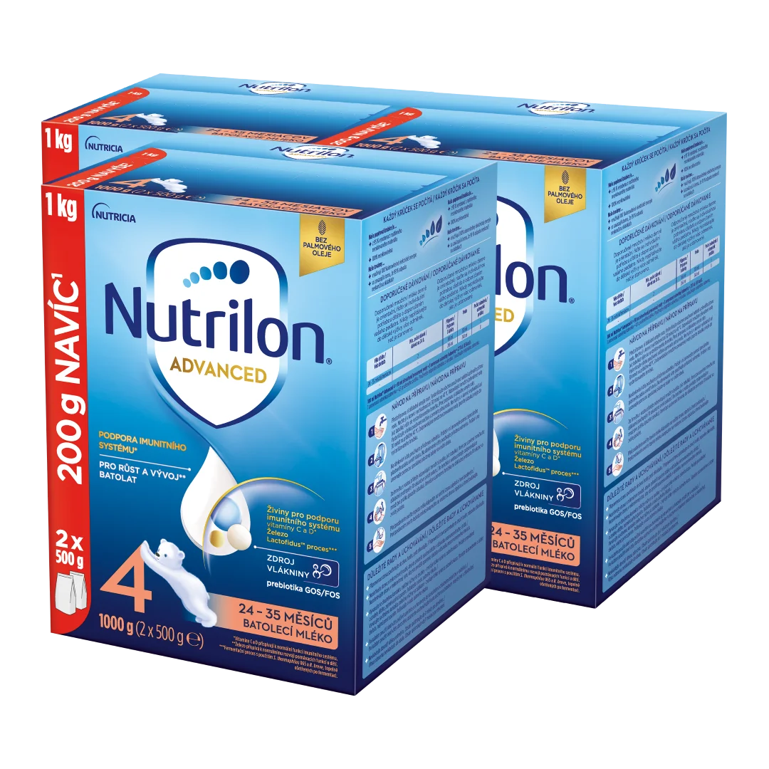 NUTRILON Advanced 4 3×1000 g, batoľacie mlieko
