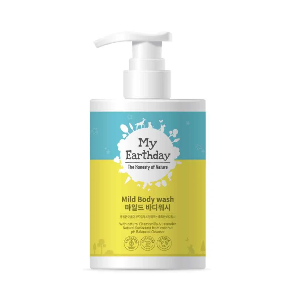 MyEarthday SKIN CARE SADA 1×1 ks, (ŠAMPÓN, TELOVÝ UMÝVACÍ GÉL, HYDRATAČNÉ MLIEKO)