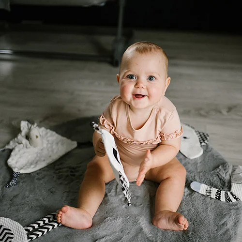 BABYONO Maznáčik a dečka 2v1 Little Birdie 0m+ 1×1 ks, dečka s maznáčikom