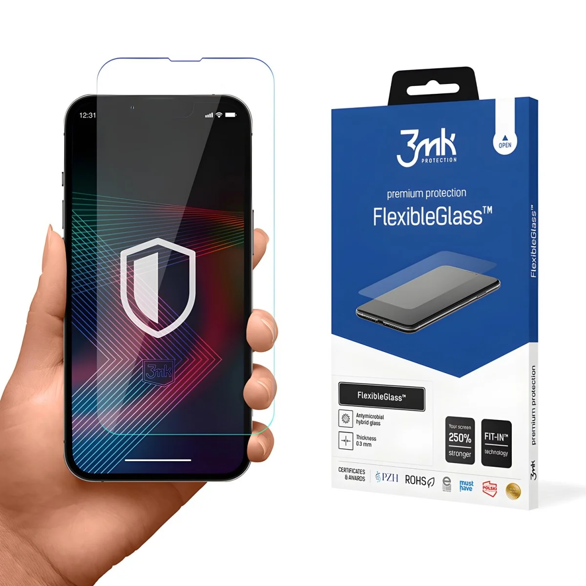Ochranné hybridné sklo FlexibleGlass pre Apple iPhone 14/iPhone 14 Pro Transparentná