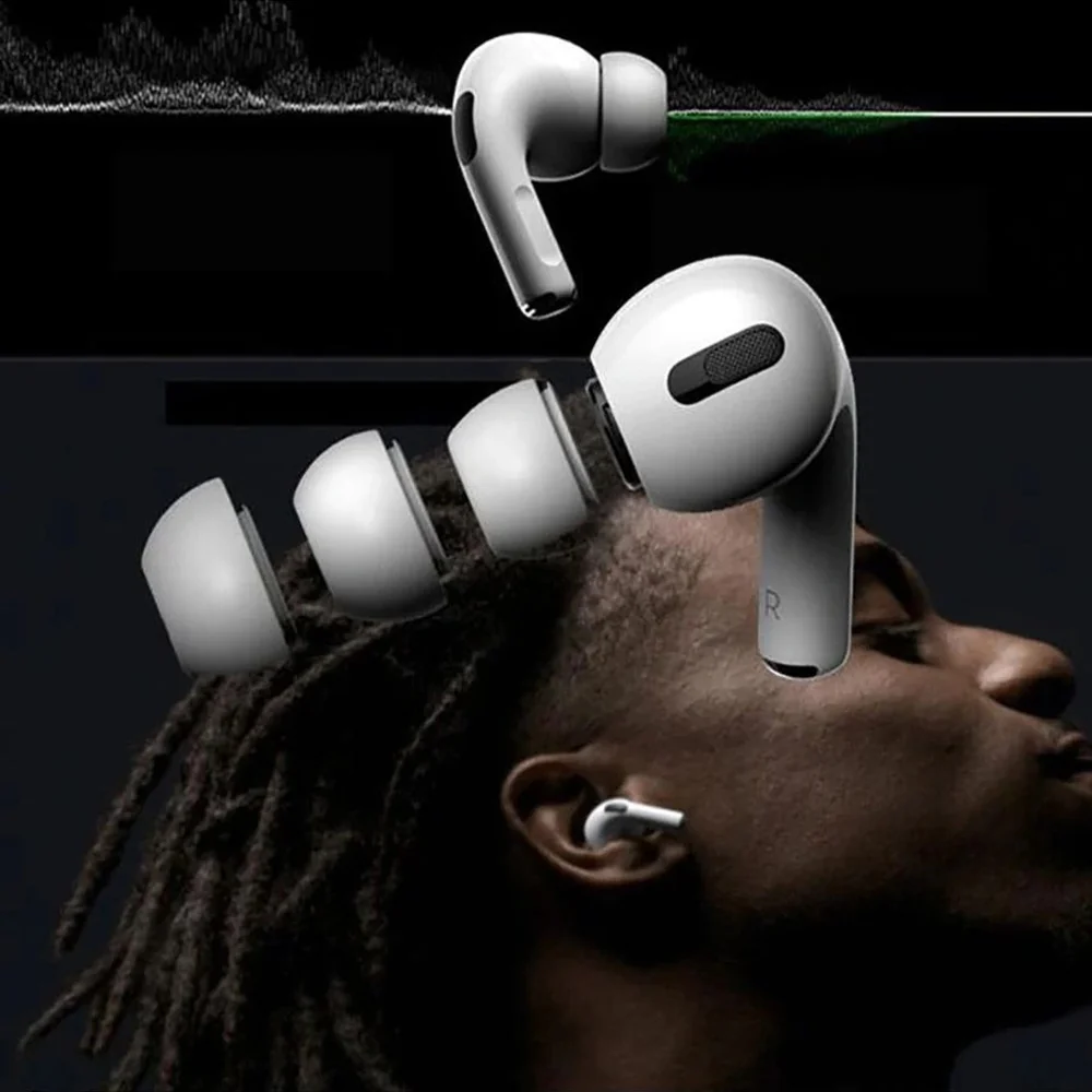 Tech-Protect Ear Tips náhradné štuple pre Apple AirPods Pro 3 3ks, biele le