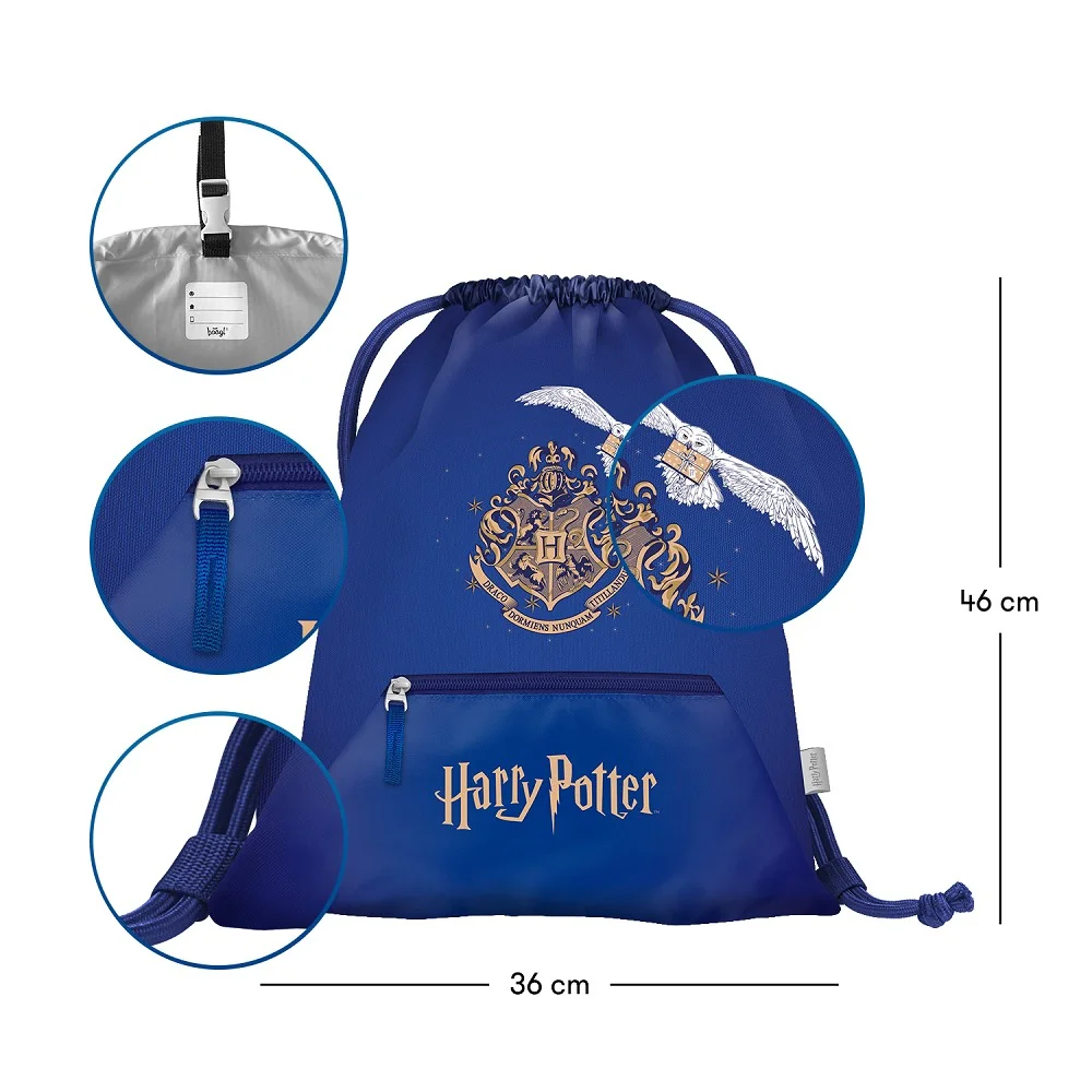 Vrecko s vreckom Harry Potter Hedviga biela, 20x15 cm