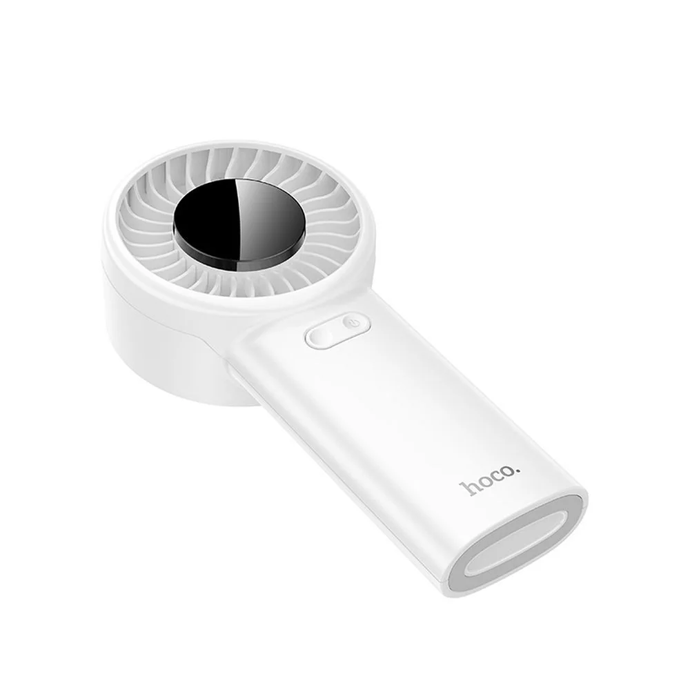 Výkonný prenosný ventilátor s displejom, biely