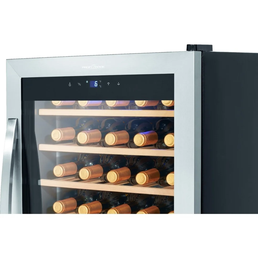 ProfiCook WK 1235 vinotéka 36 fliaš, nerezová oceľ, 95 l