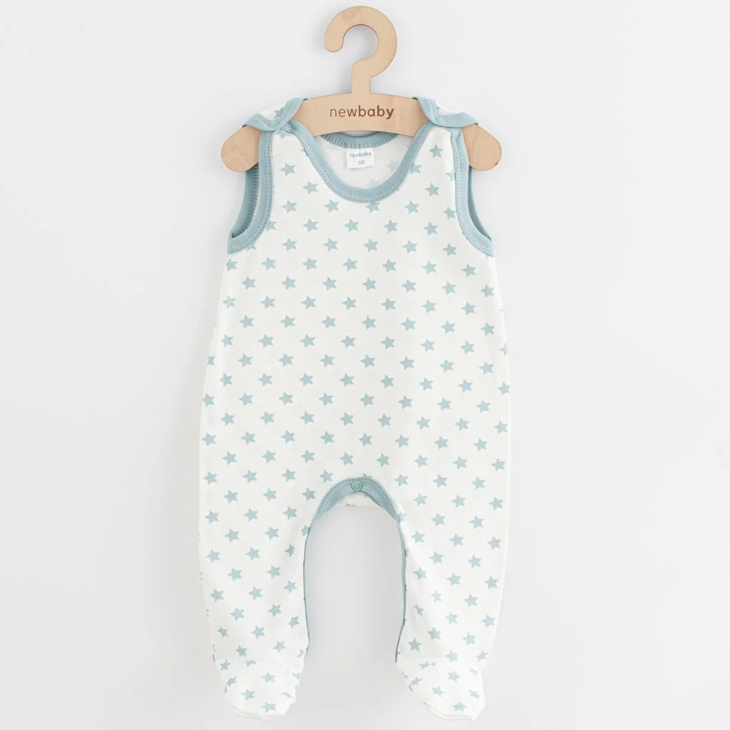 Dojčenské dupačky New Baby Classic II hviezdy mätové 74 (6-9m),