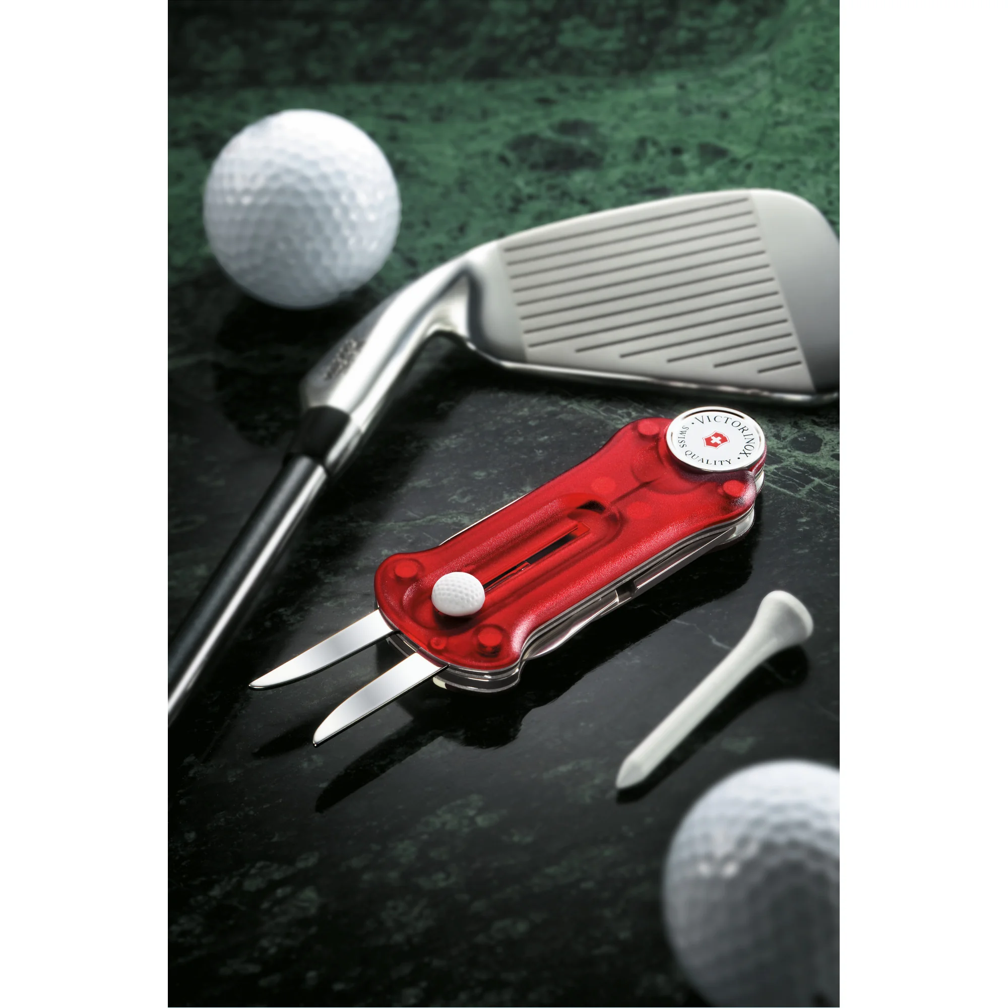Vreckový nôž Golf Tool, červený